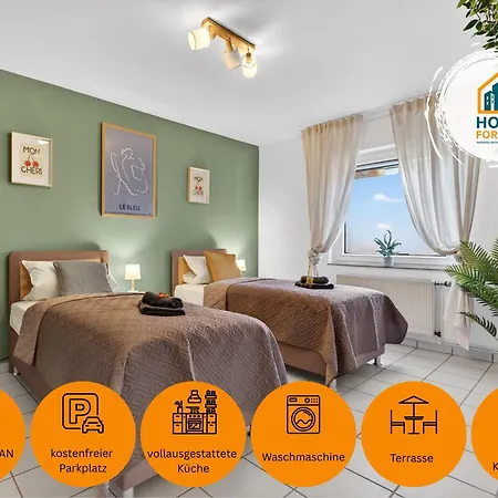 7 Schlafplätze - Wlan, Terasse, Parkplatz, Küche Apartment