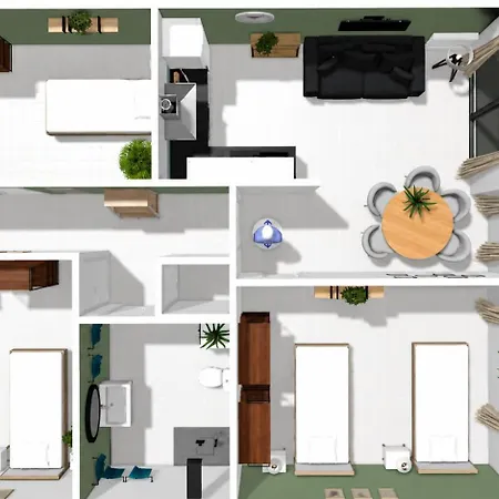 Apartment 7 Schlafplätze - Wlan, Terasse, Parkplatz, Küche